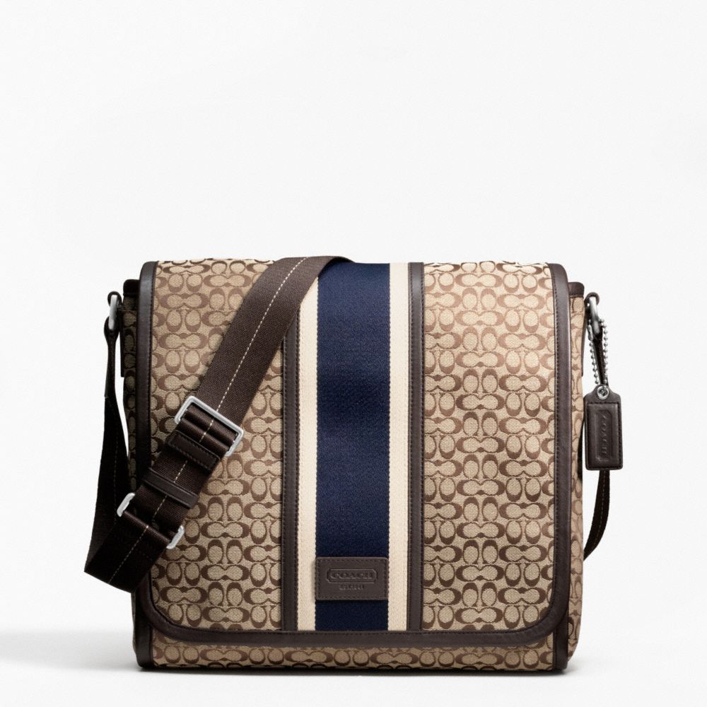 COACH SIGNATURE JACQUARD STRIPE MAP BAG - ONE COLOR - F70806