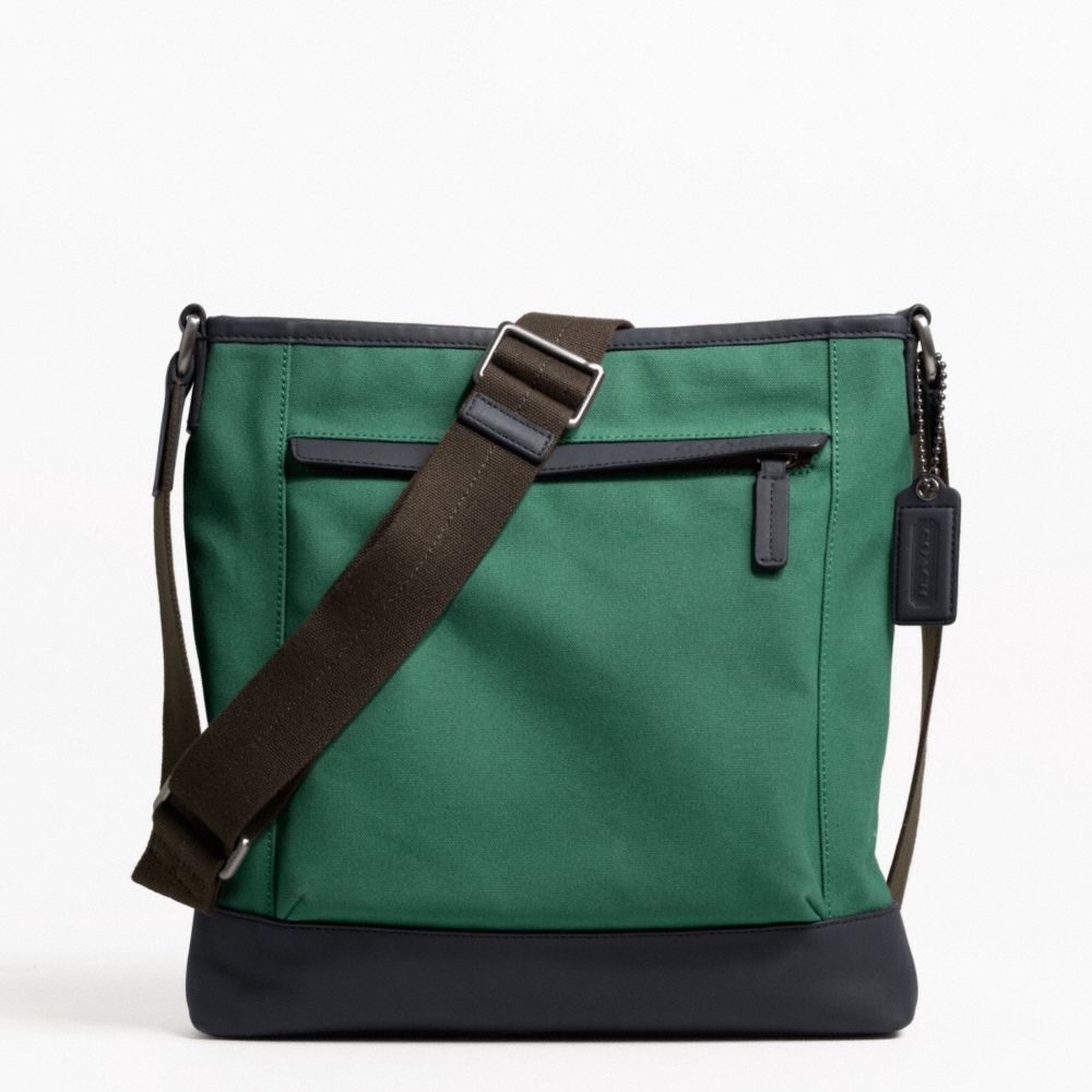 CAMDEN CANVAS ZIP TOP CROSSBODY - GM/GREEN - COACH F70820