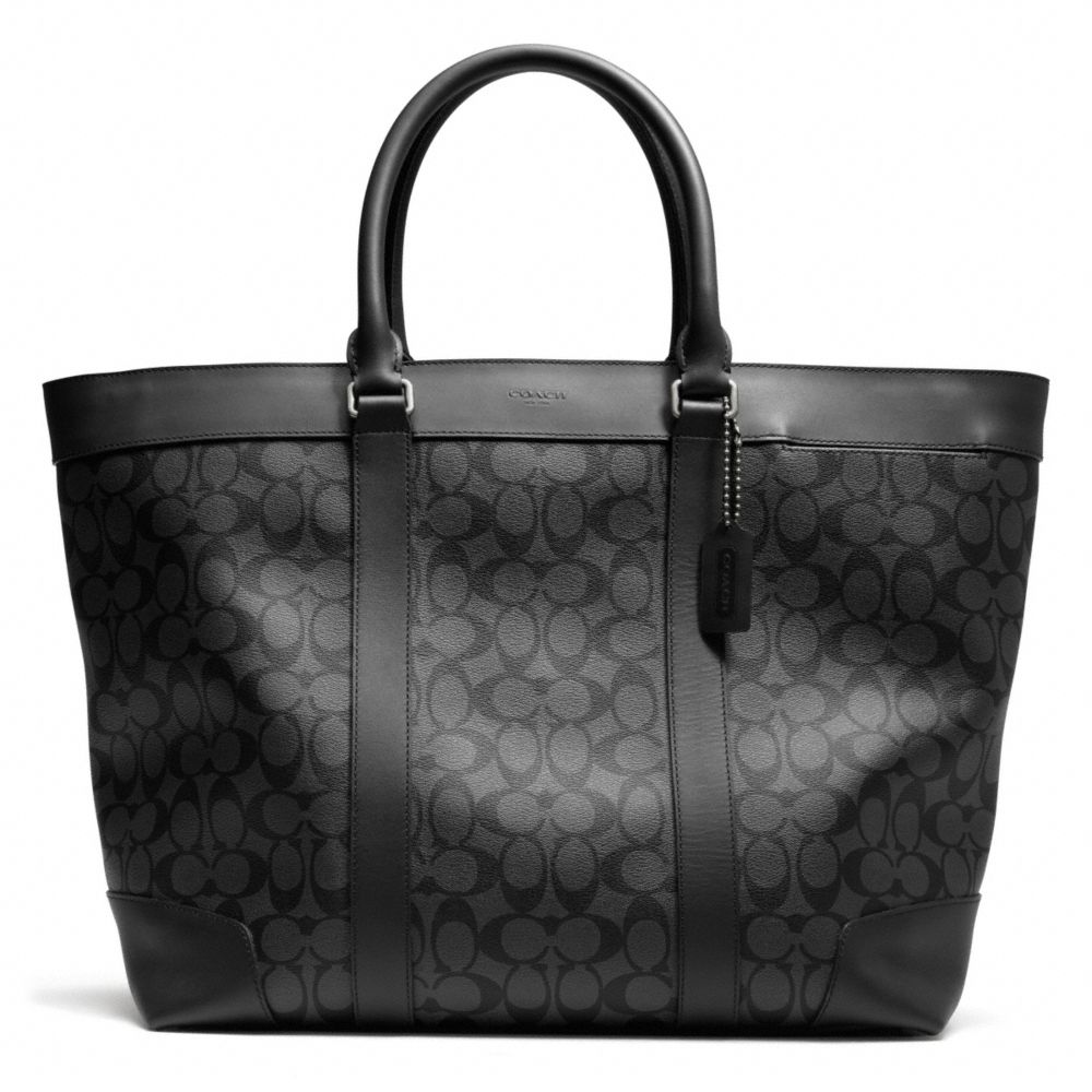 COACH f70853 BLEECKER SIGNATURE WEEKEND TOTE GMBFS