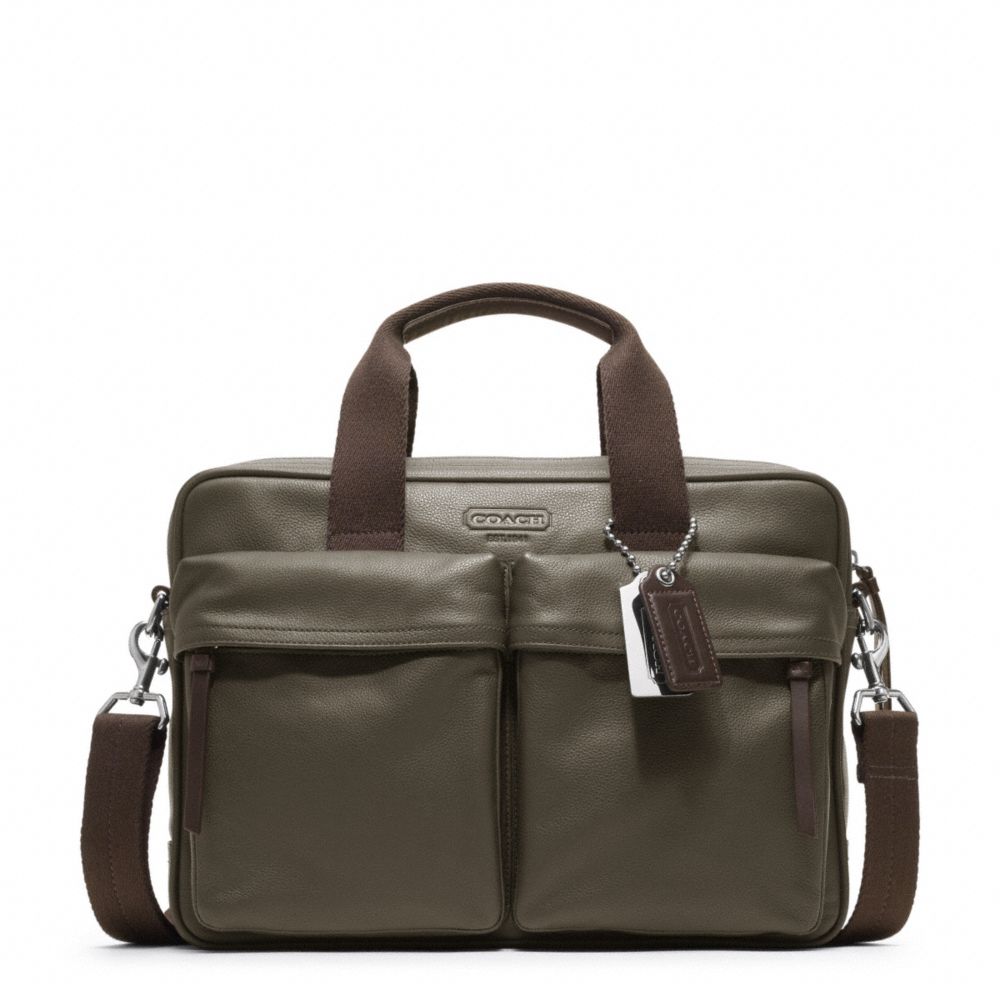 COACH F70859 Thompson Leather  Slim Commuter 