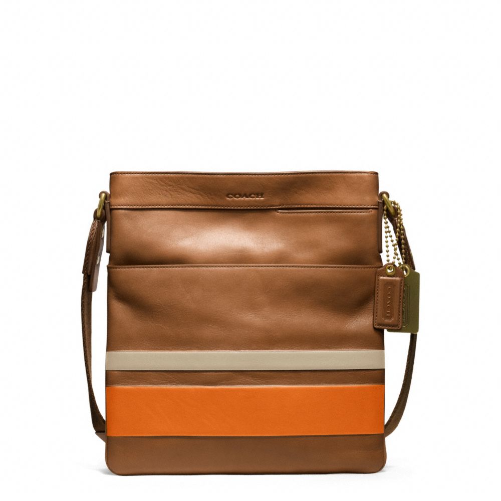 COACH F70876 Bleecker Debossed Painted Stripe Scout Bag 