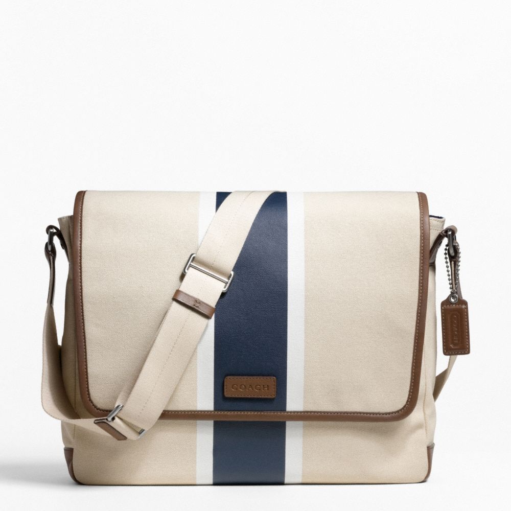 COACH HERITAGE WEB CANVAS PRINTED STRIPE MESSENGER - ONE COLOR - F70886
