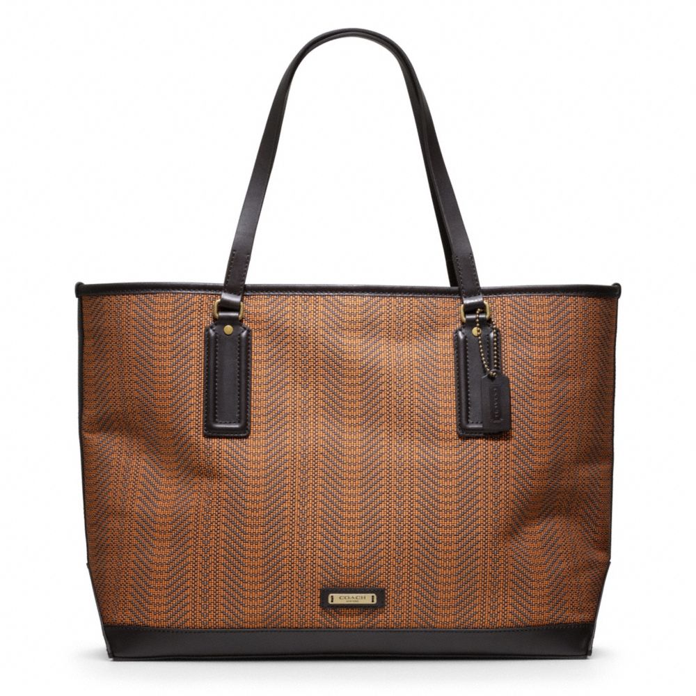 COACH F70893 BLEECKER WOVEN MARKET TOTE ONE-COLOR