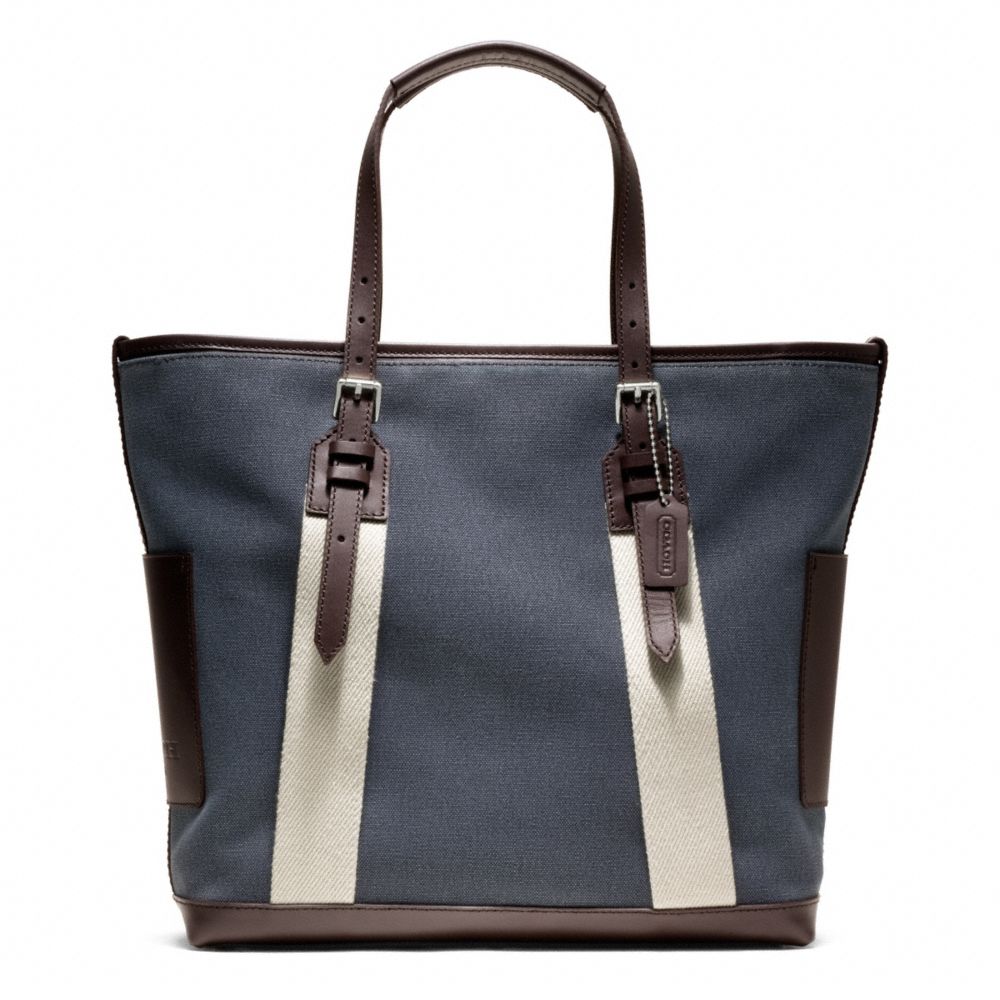 COACH BLEECKER CITY CANVAS CITY TOTE - ONE COLOR - F70896