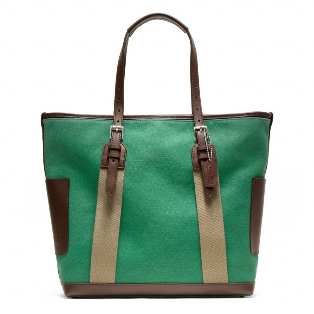 COACH BLEECKER CITY CANVAS CITY TOTE - ONE COLOR - F70896