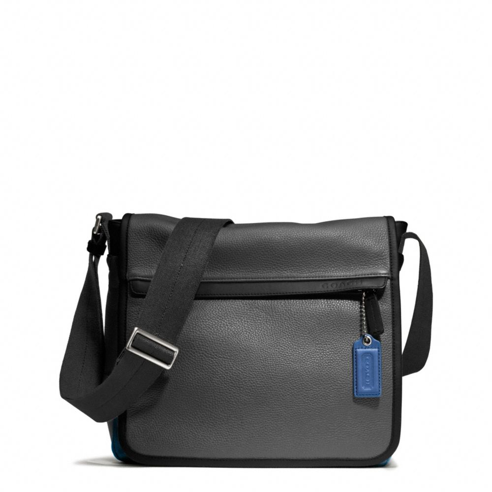 CAMDEN LEATHER MAP BAG - GUNMETAL/CHARCOAL/MARINE - COACH F70973