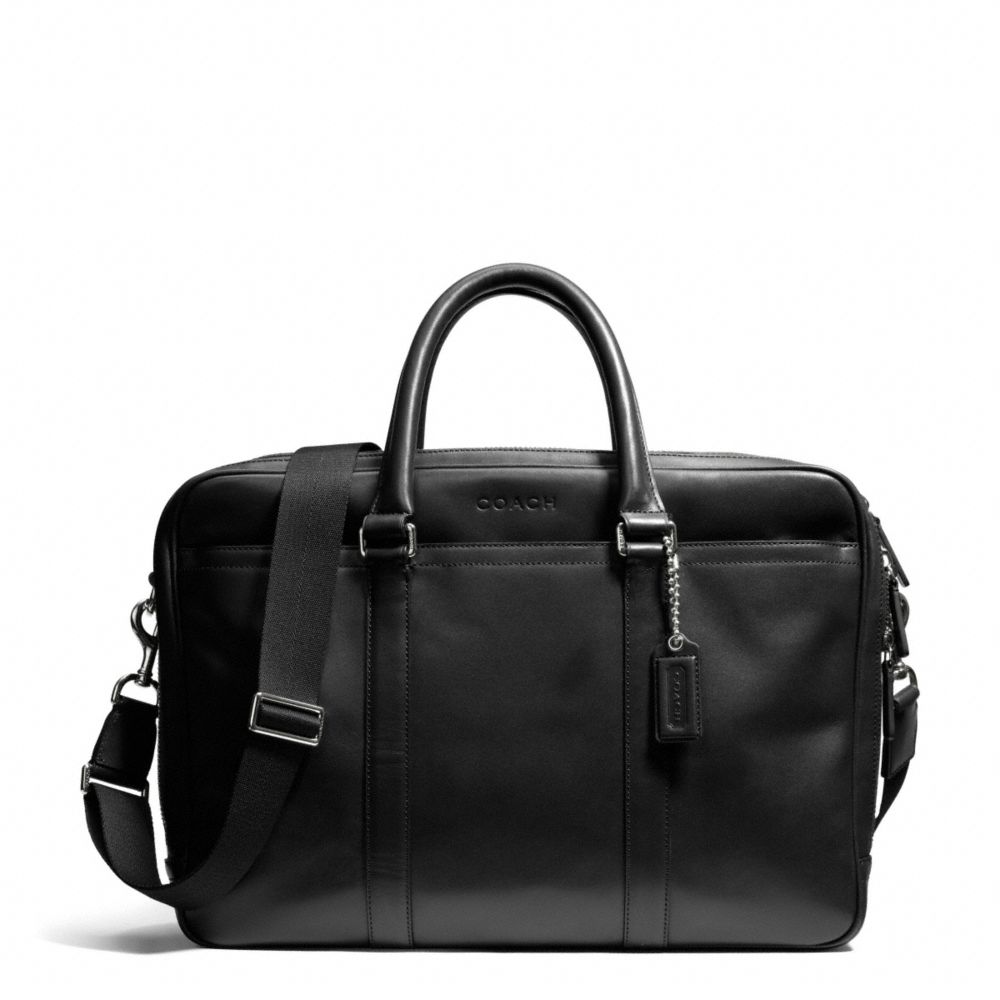 LEXINGTON LEATHER COMMUTER - SILVER/BLACK - COACH F71065