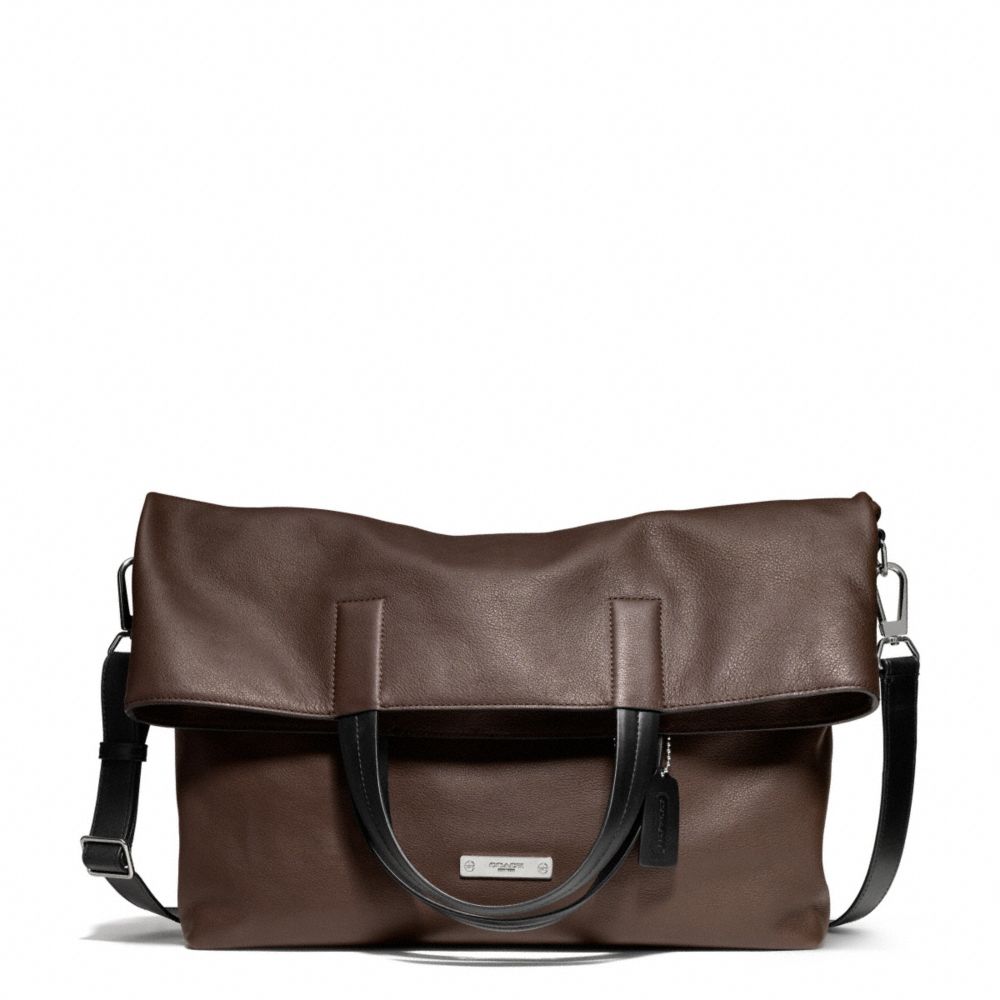 THOMPSON LEATHER FOLDOVER TOTE COACH F71184