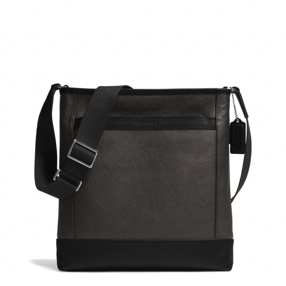 CAMDEN LEATHER TECH CROSSBODY - GUNMETAL/SLATE/BLACK - COACH F71341