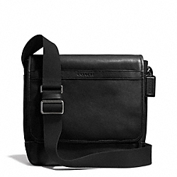 COACH F71346 Camden Leather Map Bag GUNMETAL/CLASSIC BLACK