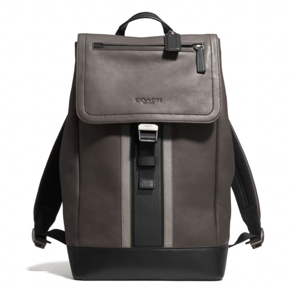 COACH HERITAGE SPORT BACKPACK - SILVER/SLATE/BLACK - f71350