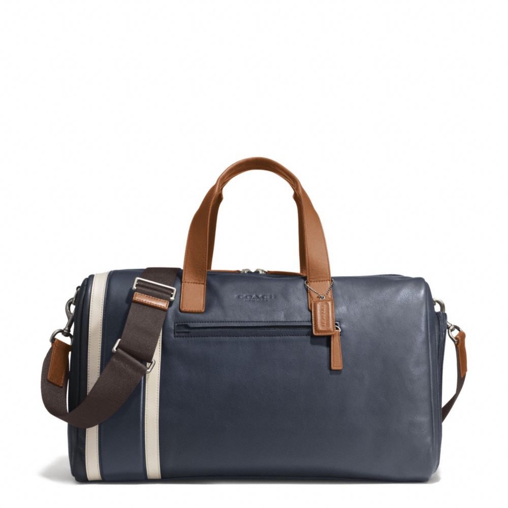 HERITAGE SPORT GYM BAG - f71352 - SILVER/NAVY/SADDLE