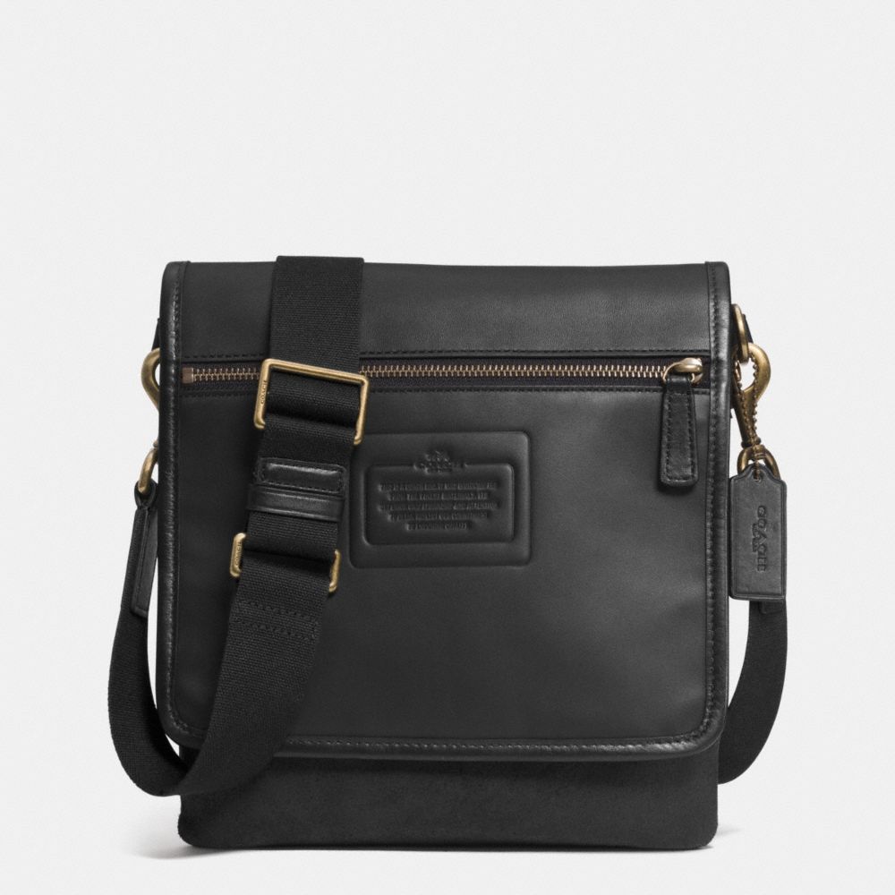 COACH CATSKILL TABLET CROSSBODY - BRASS/BLACK - F71478