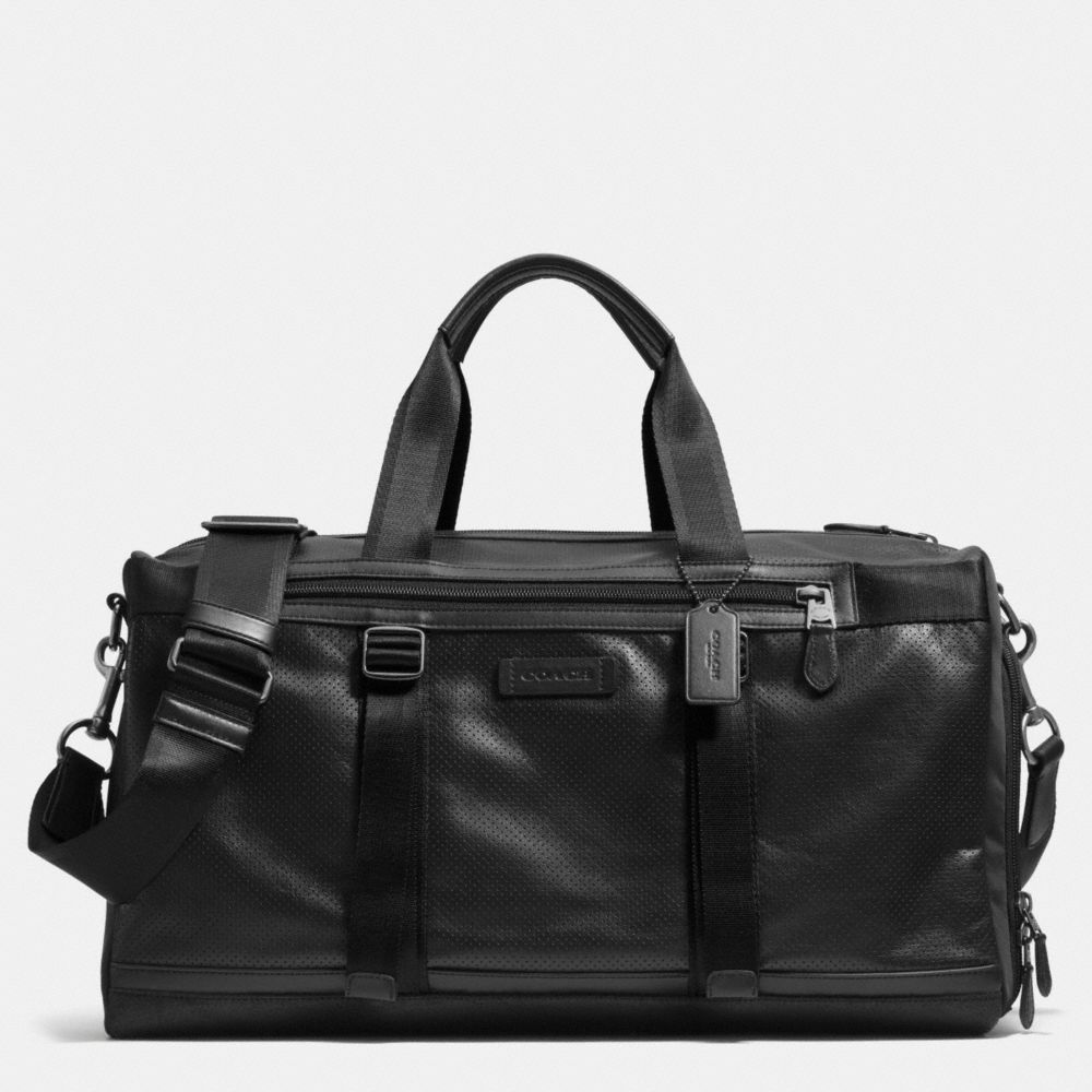 COACH F71531 Varick Gym Bag In Leather  BLACK