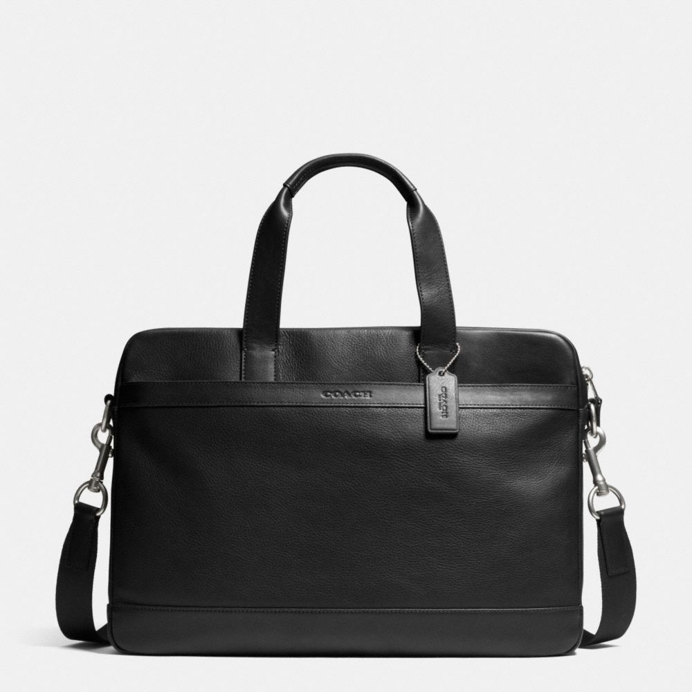 COACH HUDSON BAG IN SMOOTH LEATHER - BLACK - F71561