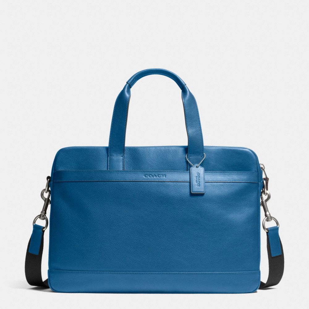 HUDSON BAG IN SMOOTH LEATHER - f71561 - DENIM