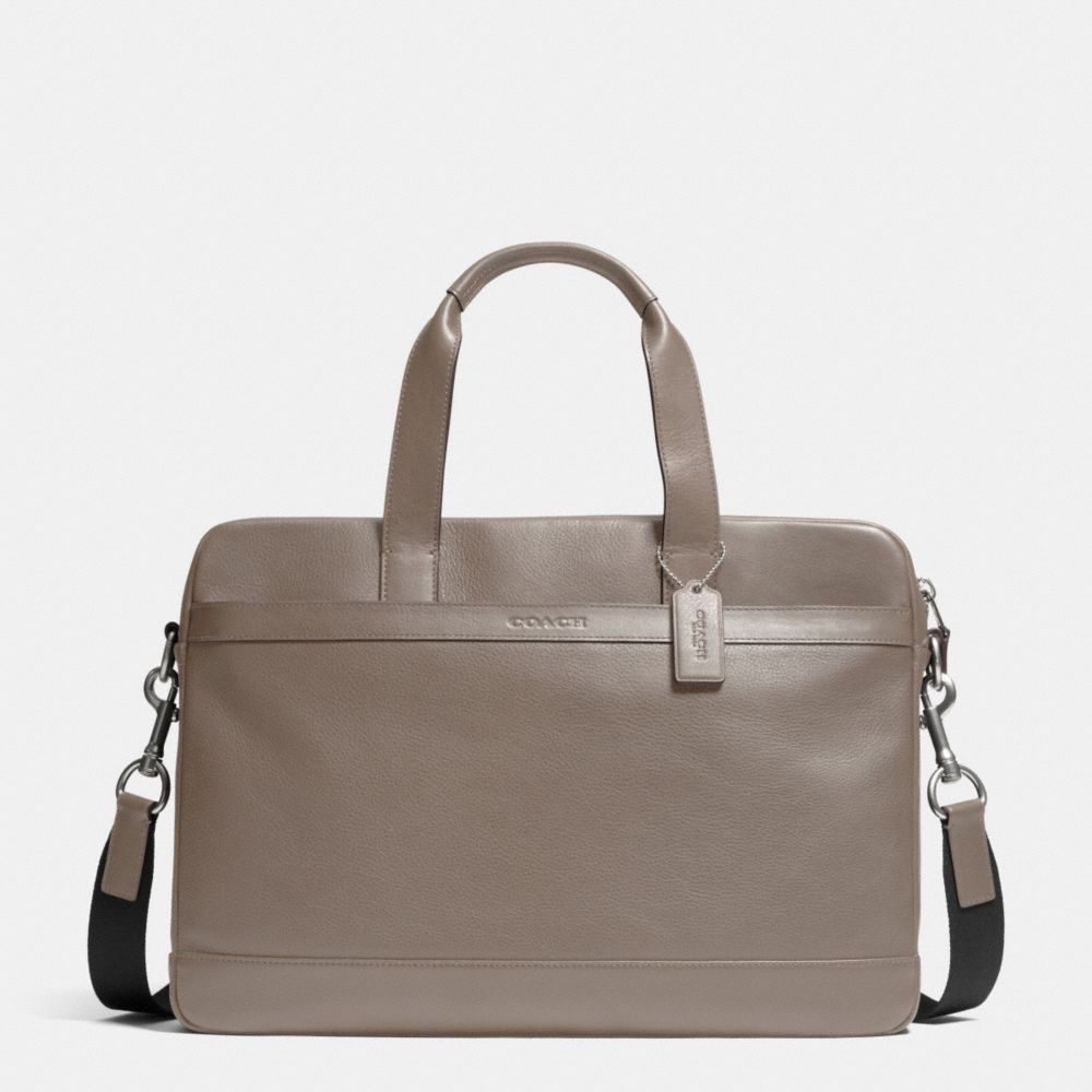 HUDSON BAG IN SMOOTH LEATHER - f71561 - FOG