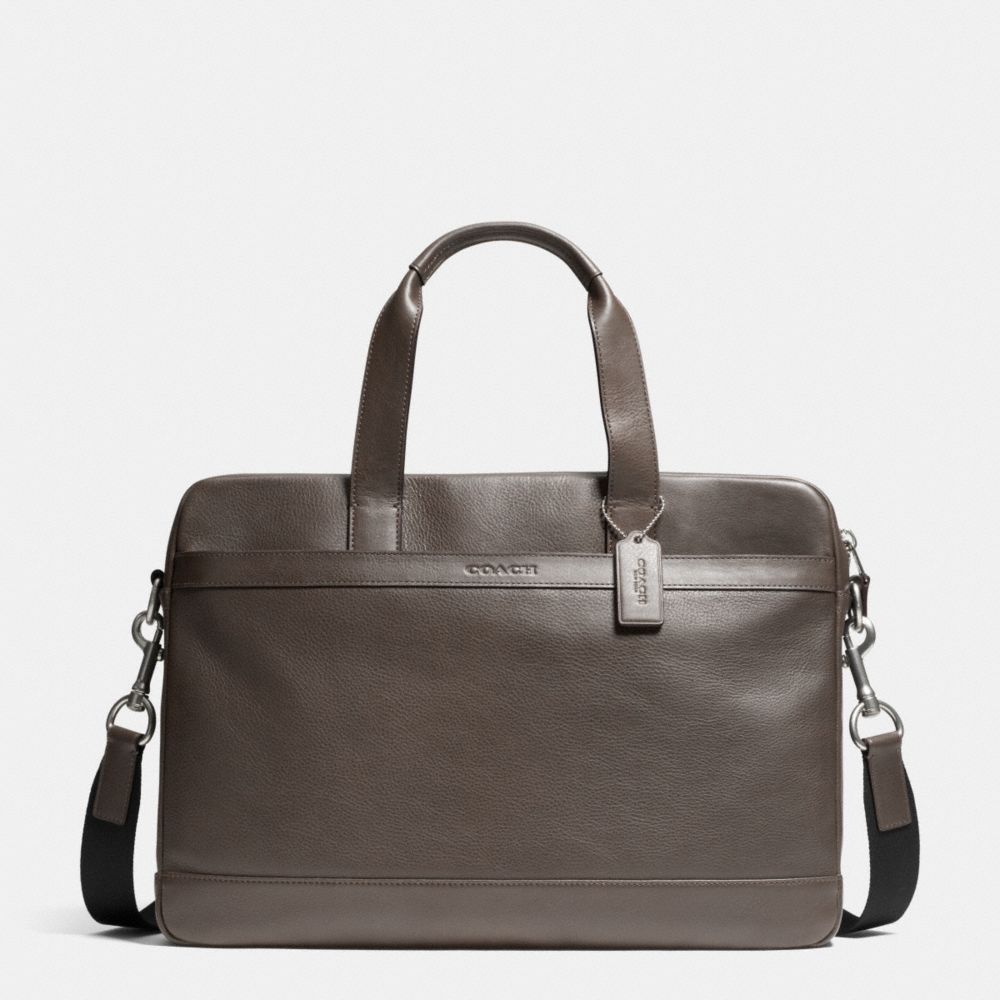 HUDSON BAG IN SMOOTH LEATHER - f71561 -  GRAY