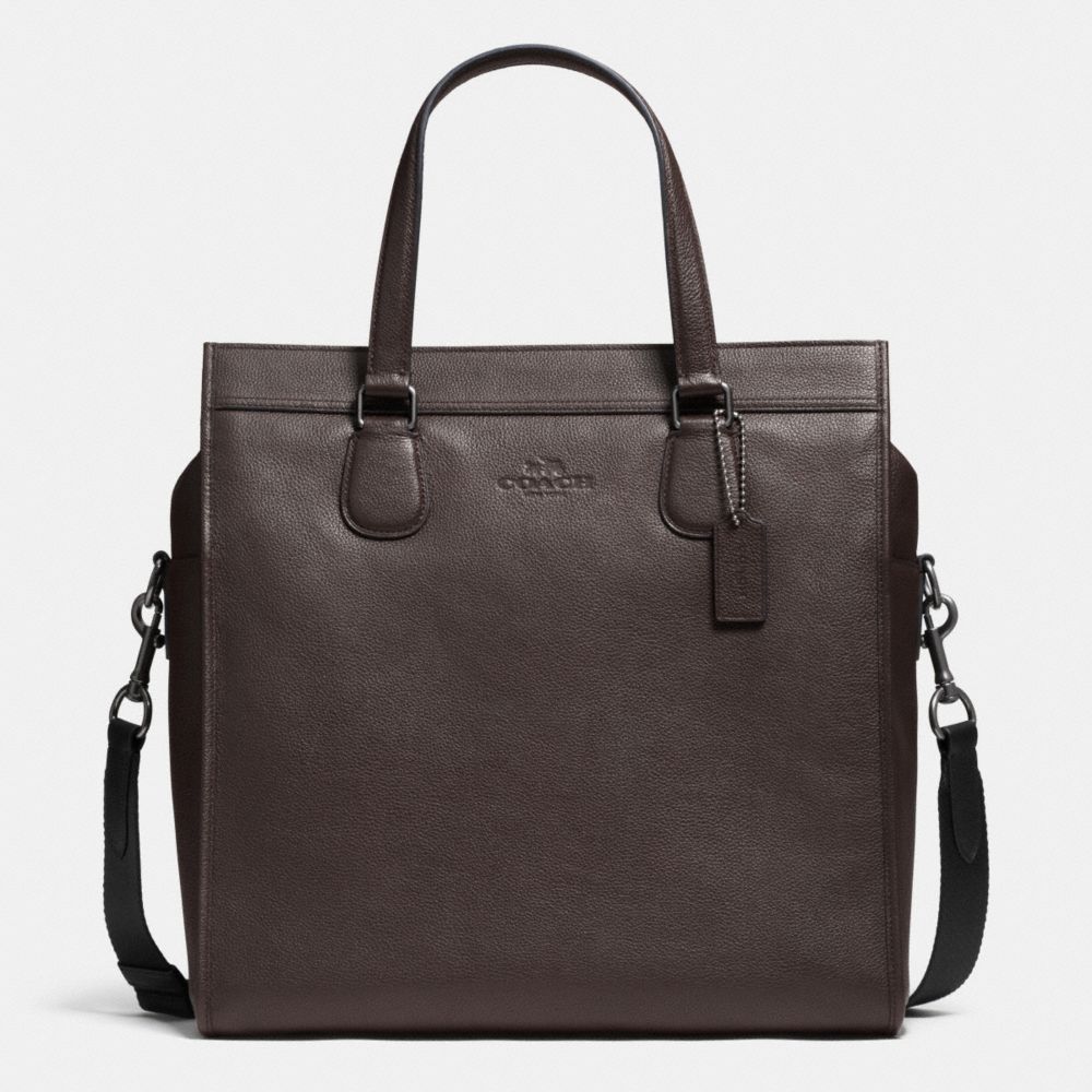 SMITH TOTE IN PEBBLE LEATHER - f71612 - QBDBR