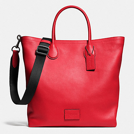 COACH F71647 MERCER TOTE IN PEBBLE LEATHER QBRED
