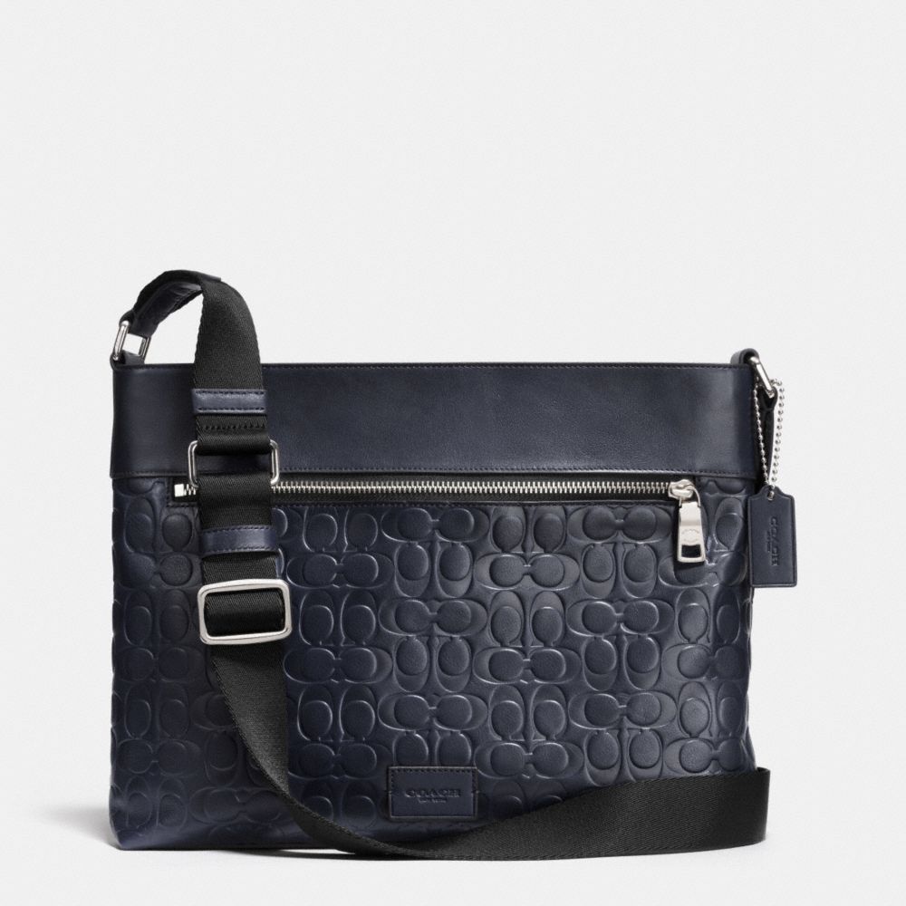 SAM CROSSBODY IN SIGNATURE SPORT CALF LEATHER - SILVER/MIDNIGHT - COACH F71651