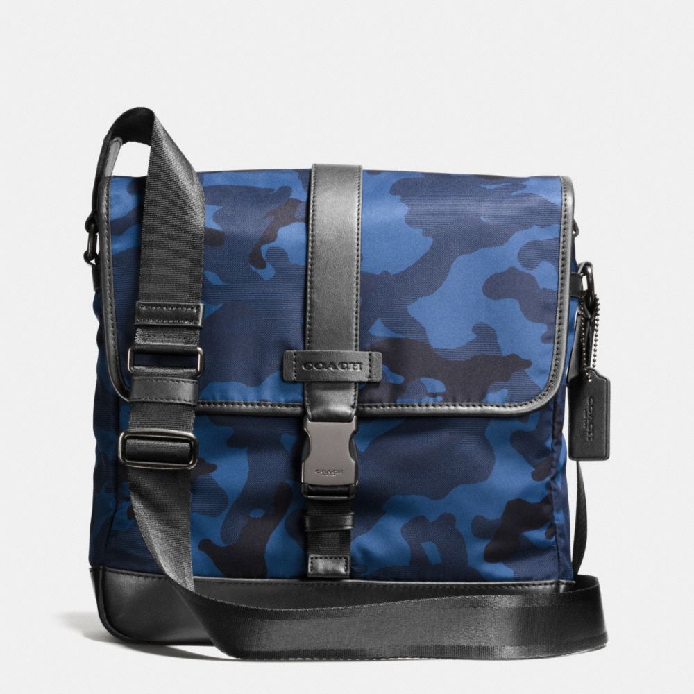 COACH F71662 - VARICK MAP BAG IN NYLON  NAVY/BLACK