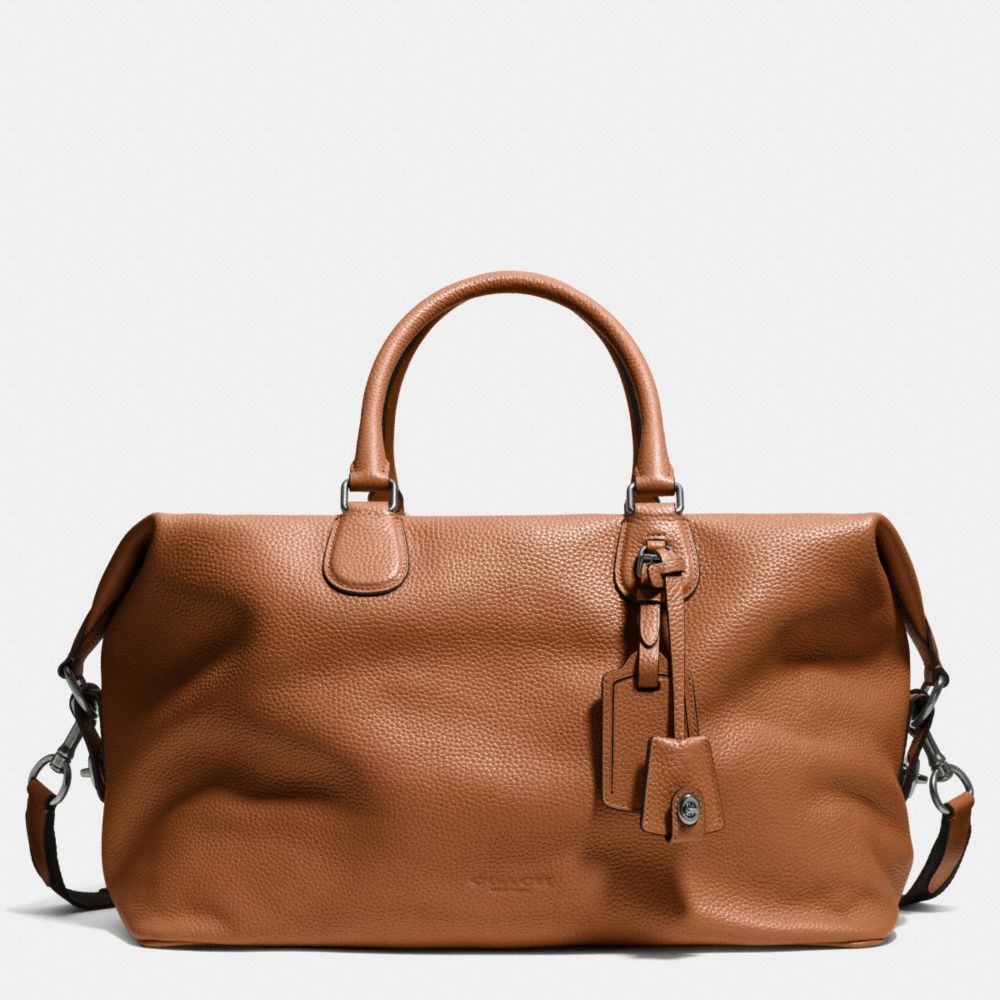 EXPLORER BAG IN PEBBLE LEATHER - ANTIQUE NICKEL/SADDLE - COACH F71666