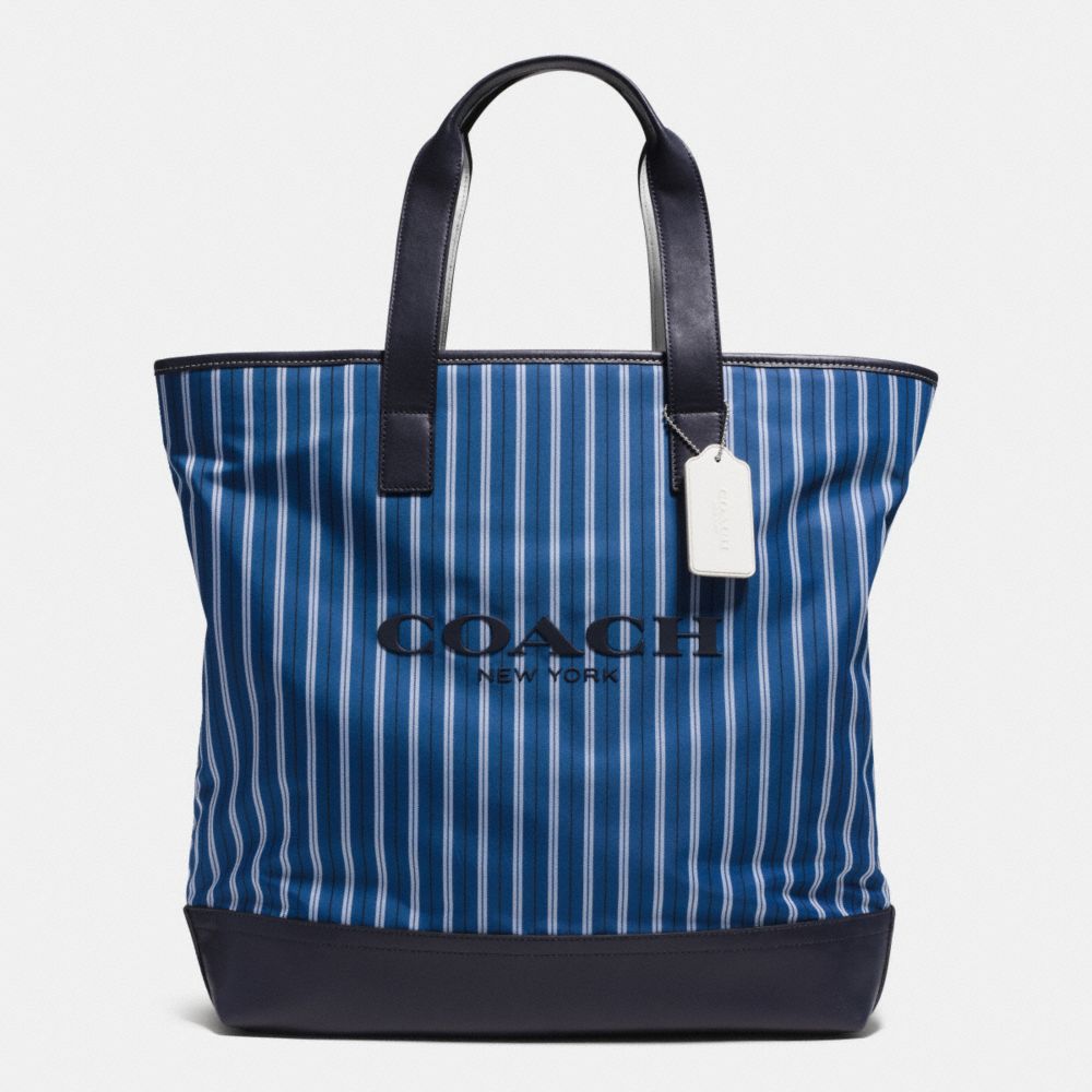 MERCER TOTE IN NYLON - BLUE STRIPE - COACH F71678