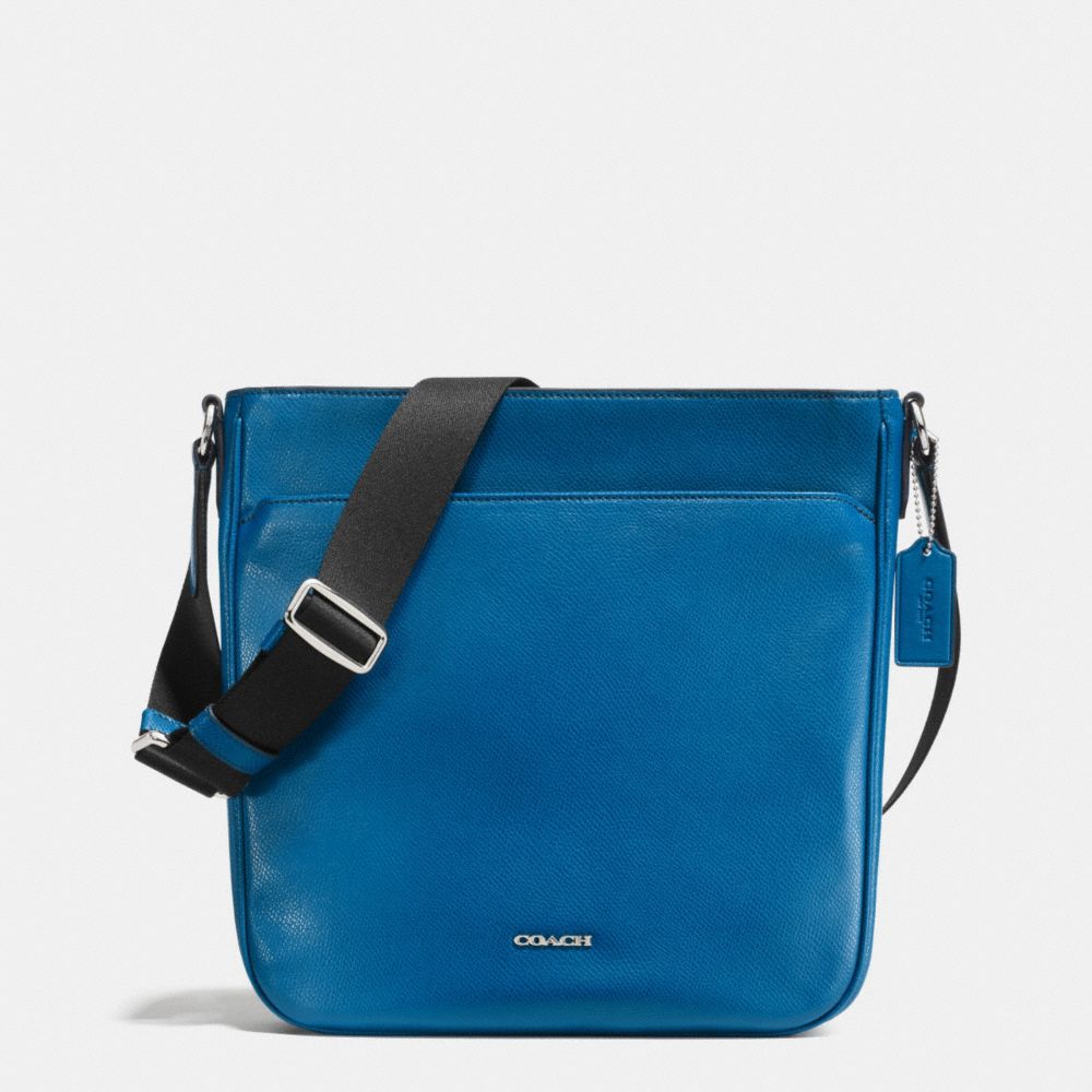 COACH CAMDEN TECH CROSSBODY IN LEATHER - DENIM - f71692