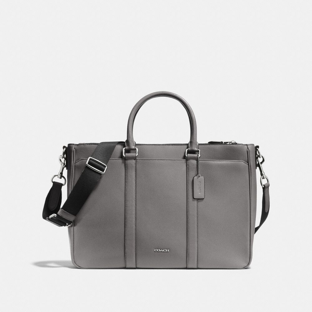 COACH METROPOLITAN BAG IN CROSSGRAIN LEATHER - ASH - F71695