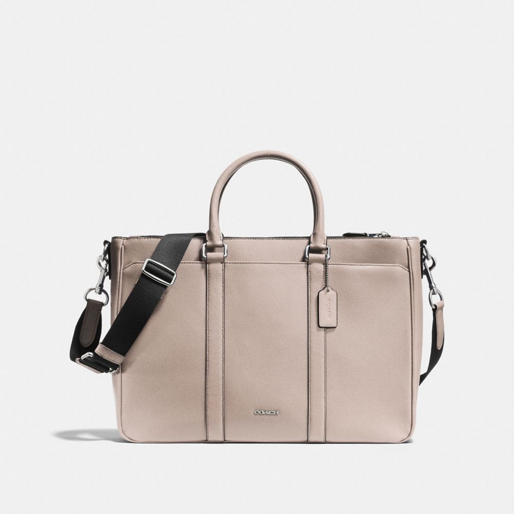 COACH METROPOLITAN BAG IN CROSSGRAIN LEATHER - GREY BIRCH - f71695