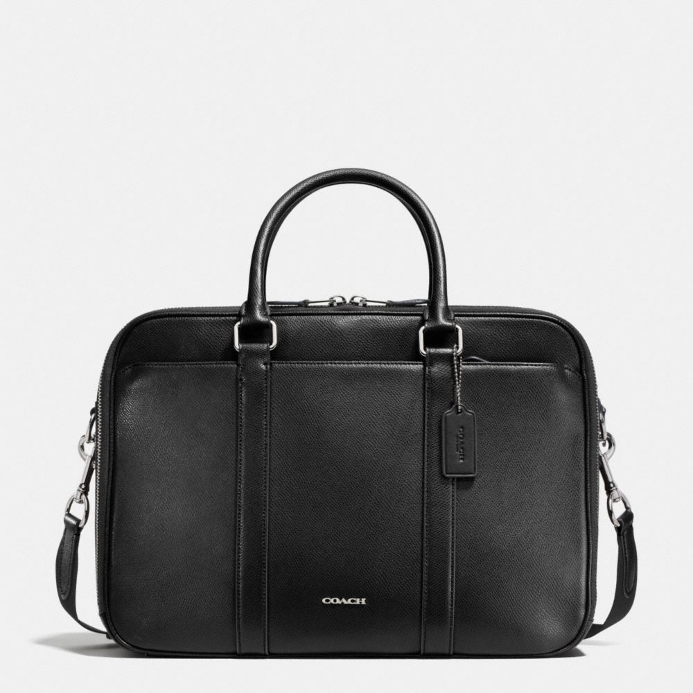 COACH f71696 COMMUTER IN CROSSGRAIN LEATHER BLACK