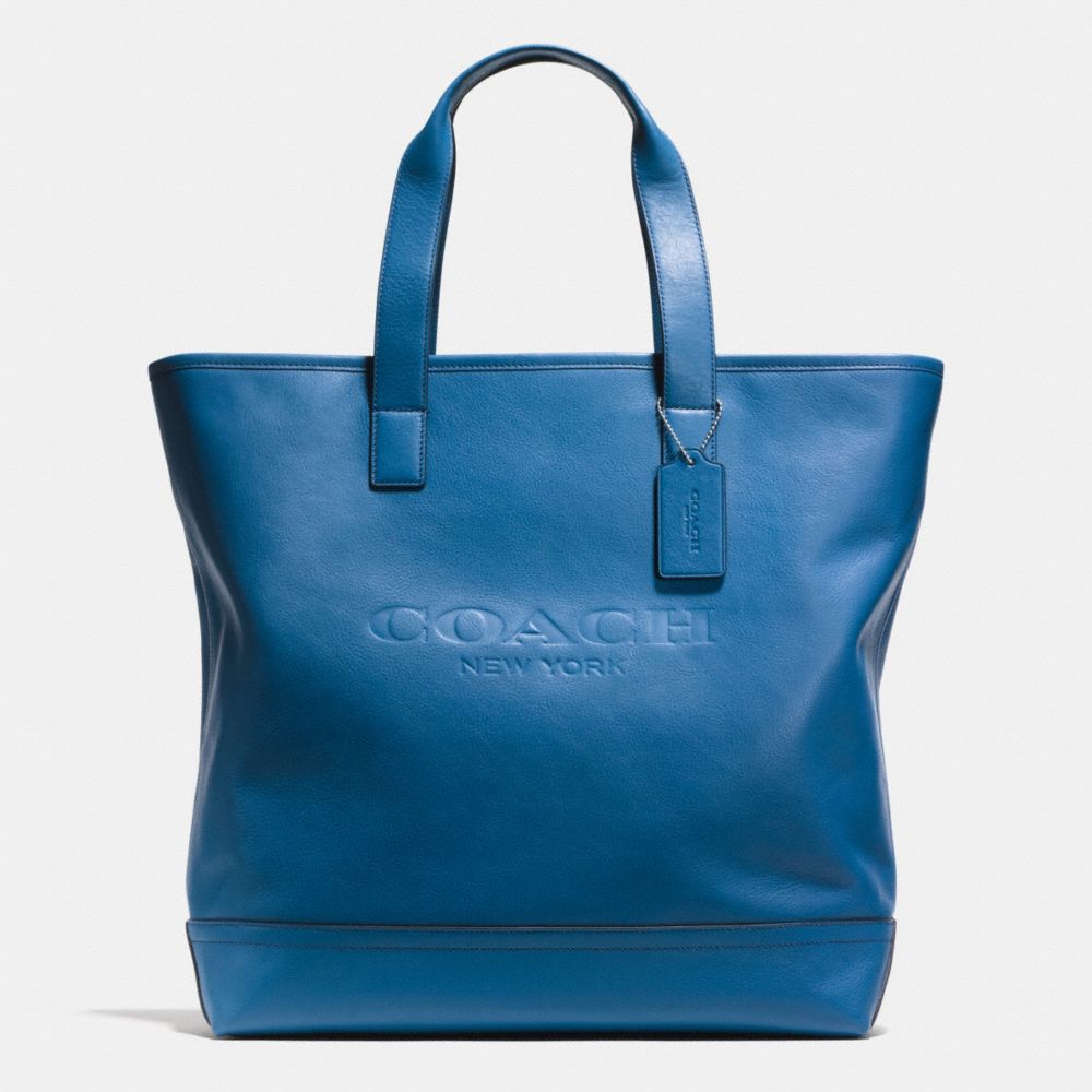 MERCER TOTE IN SMOOTH LEATHER - f71699 -  DENIM
