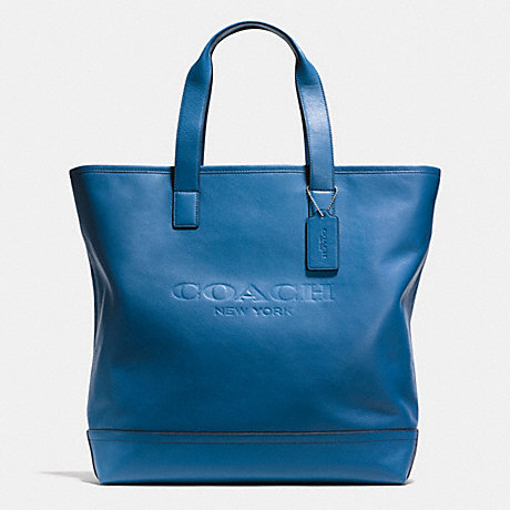 COACH f71699 MERCER TOTE IN SMOOTH LEATHER  DENIM