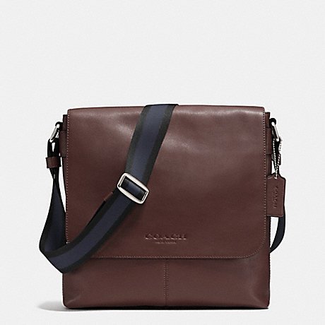 COACH SULLIVAN SMALL MESSENGER IN SMOOTH LEATHER - MAHOGANY - f71721