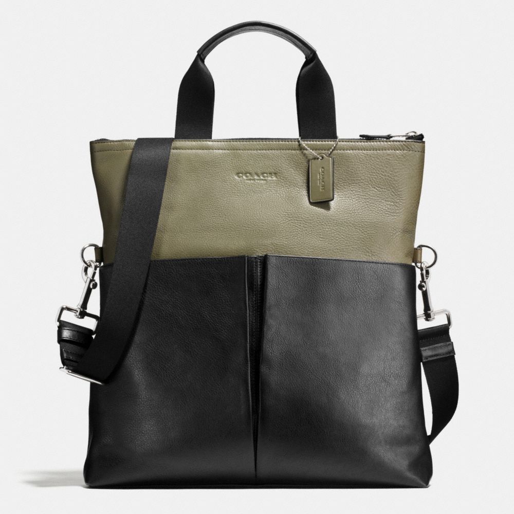 COACH FOLDOVER TOTE IN SMOOTH LEATHER - E64 - f71722