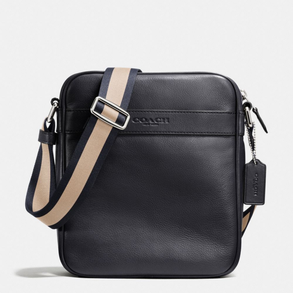 COACH F71723 Flight Bag In Smooth Leather MIDNIGHT