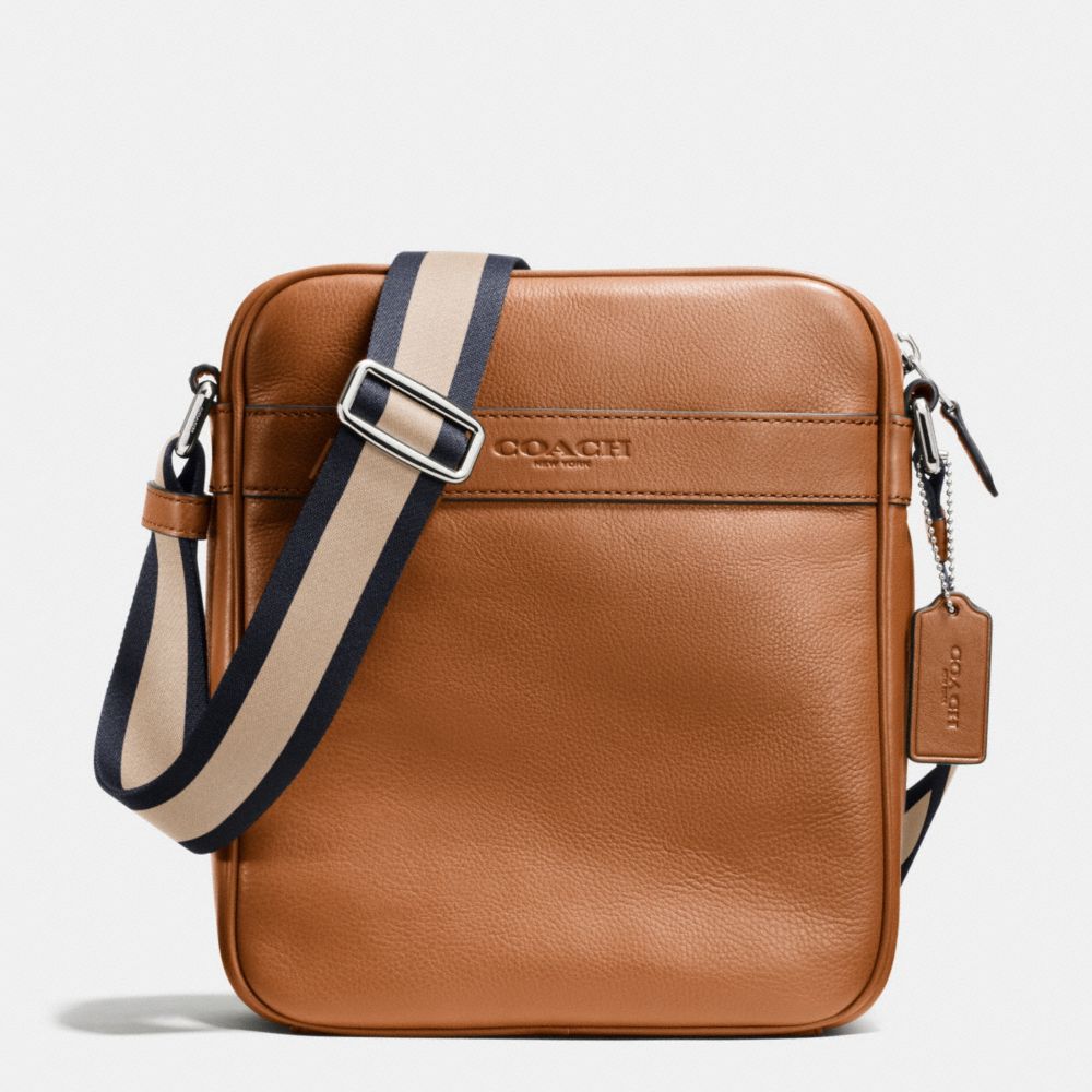 COACH FLIGHT BAG IN SMOOTH LEATHER - SADDLE - F71723