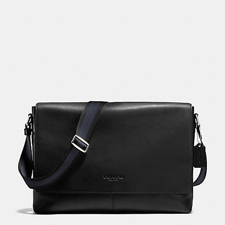 COACH F71726 SULLIVAN MESSENGER IN SMOOTH LEATHER BLACK