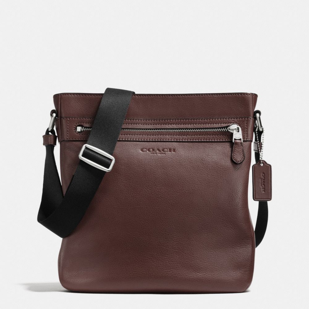 COACH TECH CROSSBODY IN SMOOTH LEATHER - MAHOGANY - F71745