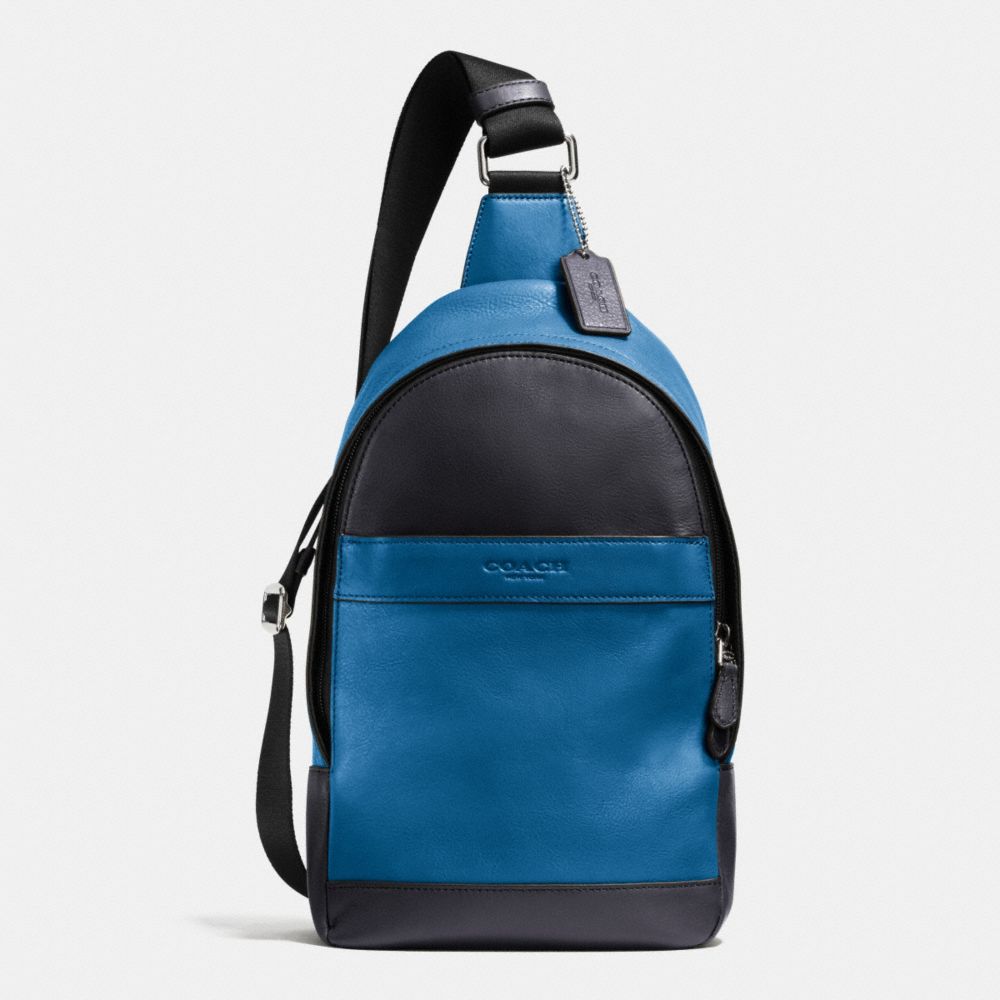CAMPUS PACK IN SMOOTH LEATHER - f71751 - DENIM