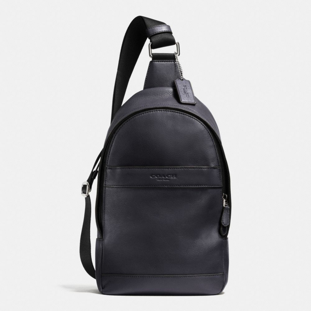 CAMPUS PACK IN SMOOTH LEATHER - f71751 - MIDNIGHT