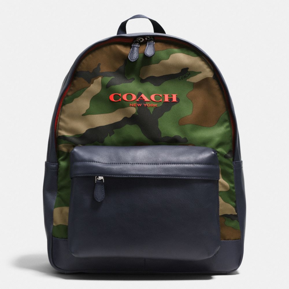 CAMPUS BACKPACK IN PRINTED NYLON - CLASSIC CAMO - COACH F71755