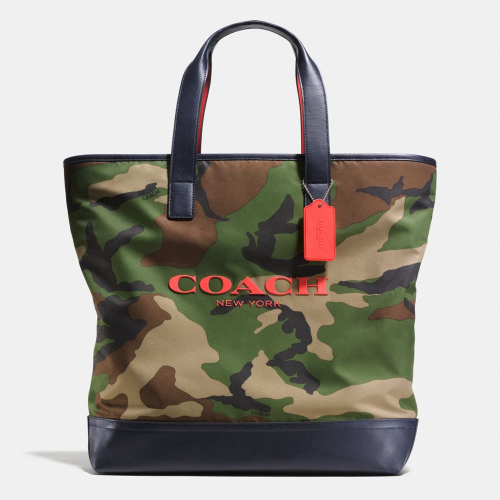 COACH f71758 MERCER TOTE IN PRINTED NYLON CLASSIC CAMO