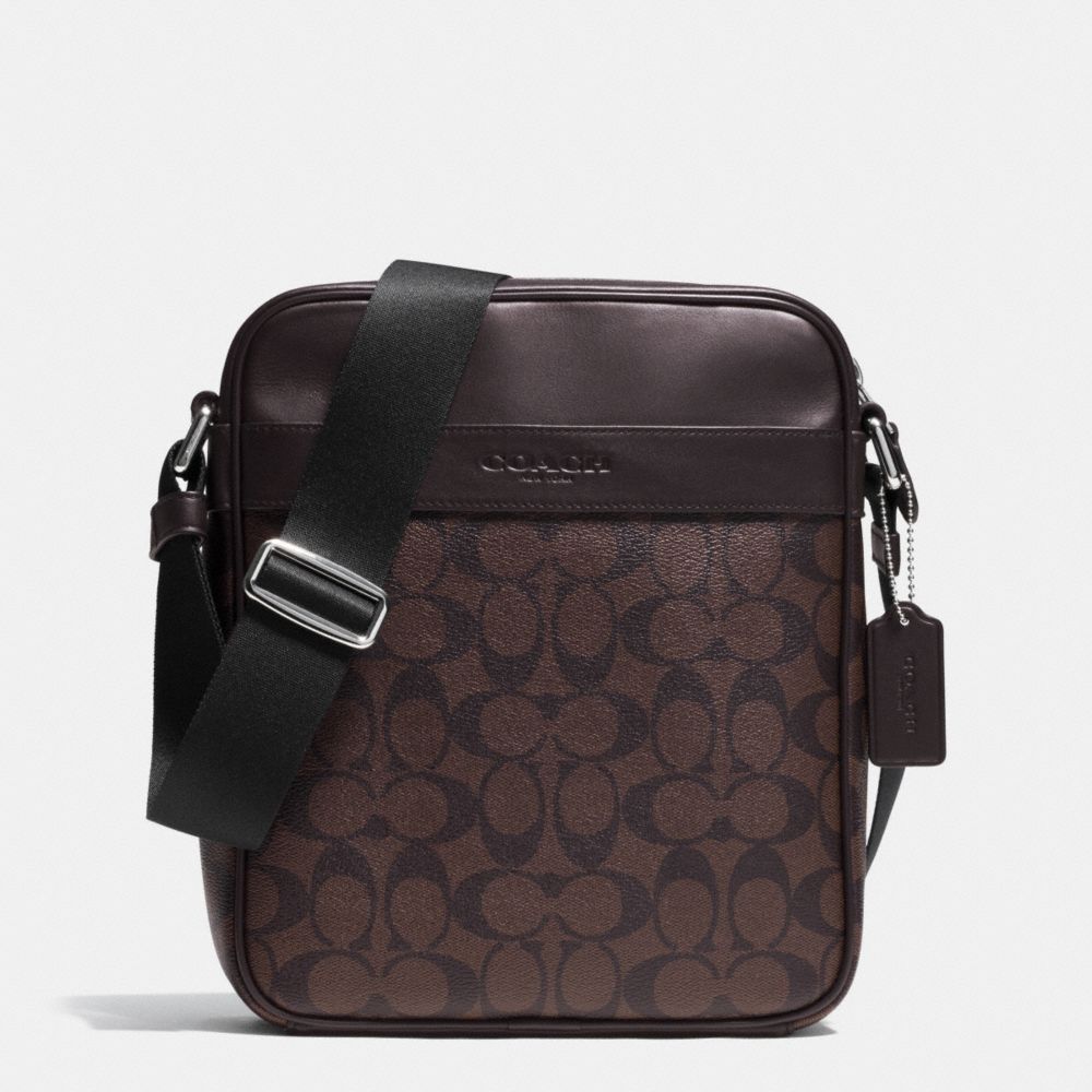 COACH FLIGHT BAG IN SIGNATURE - MAHOGANY/BROWN - f71764