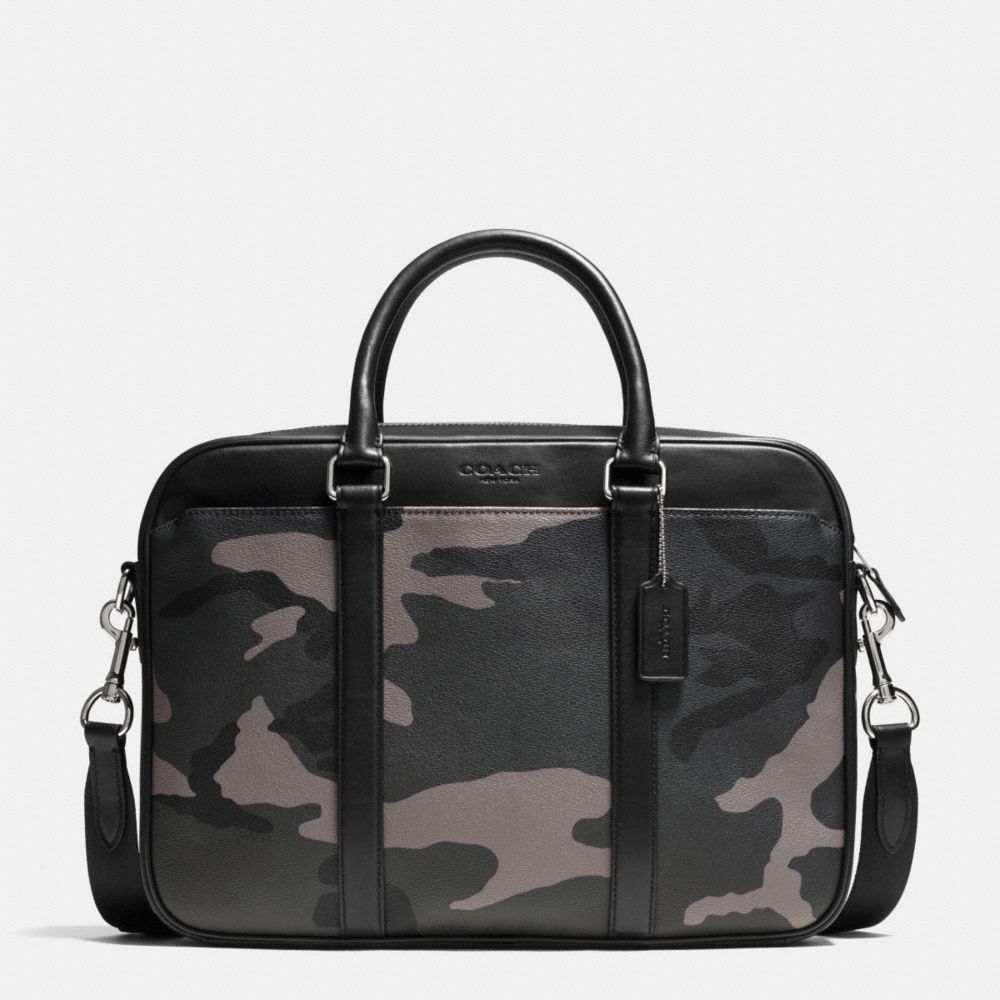 SLIM BRIEF IN PRINTED COATED CANVAS - E83 - COACH F71814