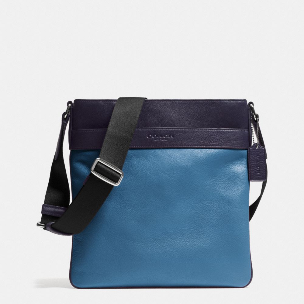 COACH BOWERY CROSSBODY IN LEATHER - SLATE - f71842