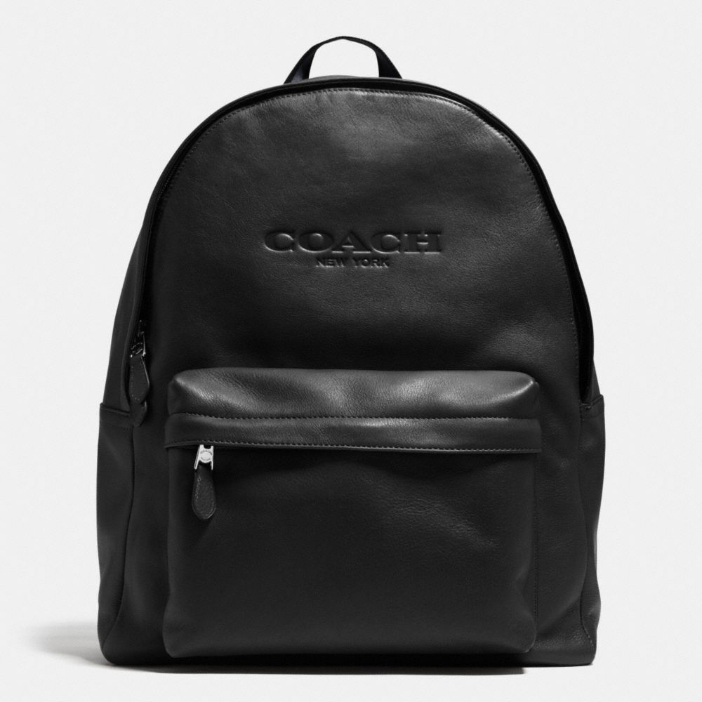 CAMPUS BACKPACK IN LEATHER - BLACK - COACH F71873
