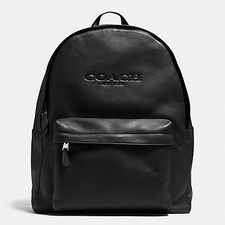 COACH CAMPUS BACKPACK IN LEATHER - BLACK - f71873