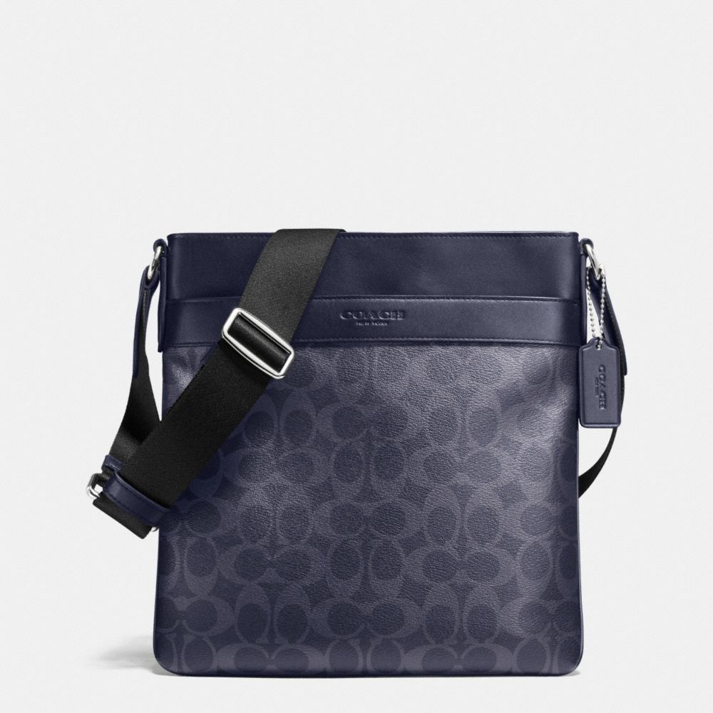 BOWERY CROSSBODY IN SIGNATURE - f71877 - DENIM/NAVY